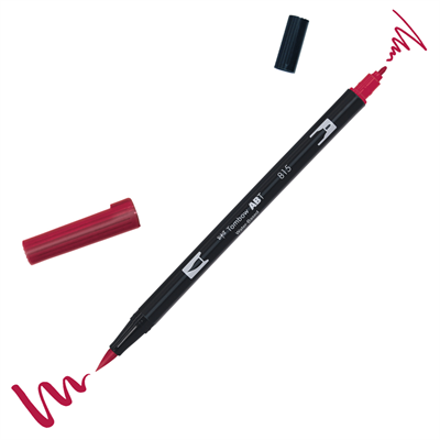 Tombow Dual Brush Pen Grafik Çizim Kalemi 815 Cherry