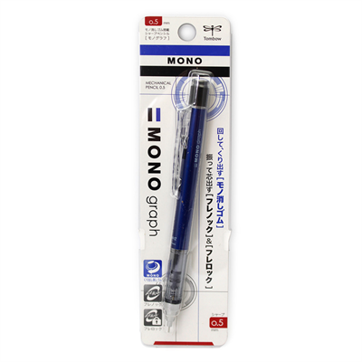 Tombow Mono Graph Mekanik Kurşun Kalem 0,5Mm Blisterli Mavi