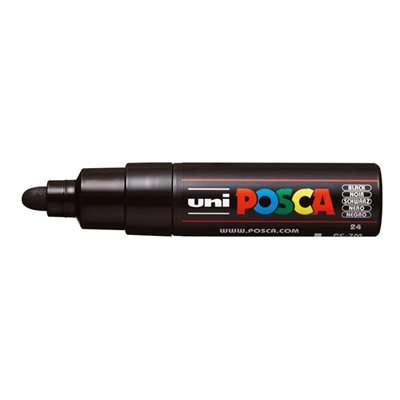 Uni Posca Marker Pc-7m Bold 4.5-5.5 mm Black