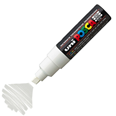 Uni Posca Marker Pc-8k Bold 8.0 mm White