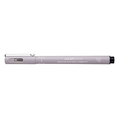 Uni Pin Brush Fineline Fırça Uçlu Kalem Light Grey