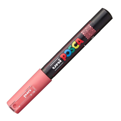 Uni Posca 0.7mm Su Bazlı Boyama Markörü Mercan Pembesi