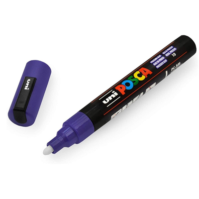 Uni Posca Su Bazlı Marker PC-5M 1.8-2.5mm 10 Prussian Blue