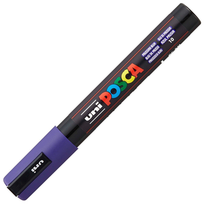 Uni Posca Su Bazlı Marker PC-5M 1.8-2.5mm 10 Prussian Blue