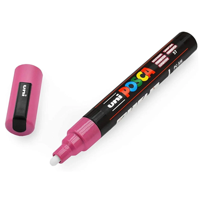 Uni Posca Su Bazlı Marker PC-5M 1.8-2.5mm 57 Raspberry