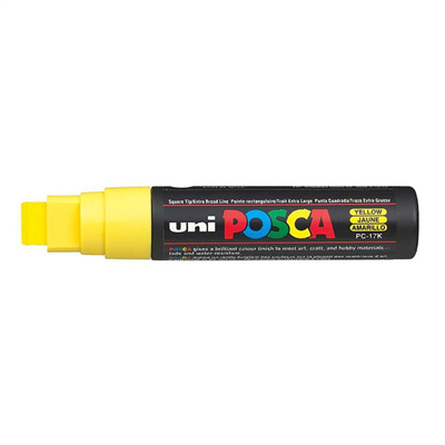Uni Posca Marker Pc-17k Extra Large 15.0 Mm Yellow