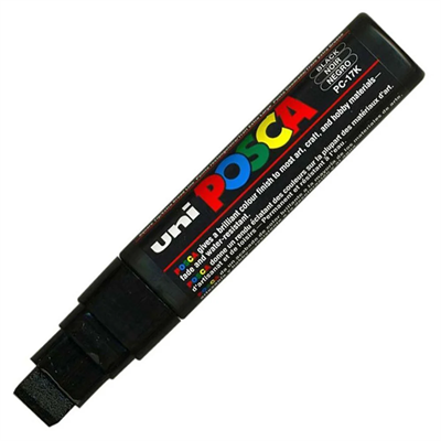 Uni Posca Marker Pc-17k Extra Large 15.0 mm Black