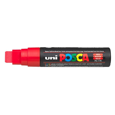 Uni Posca Marker Pc-17k Extra Large 15.0 mm Red