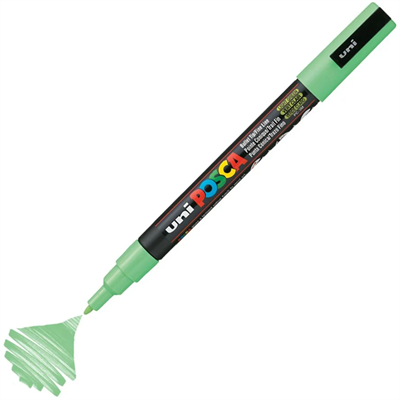 Uniball Pc-3M Posca 0.9-1.3Mm Su Bazlı Poster Markör Lıght Green