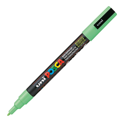 Uniball Pc-3M Posca 0.9-1.3Mm Su Bazlı Poster Markör Lıght Green