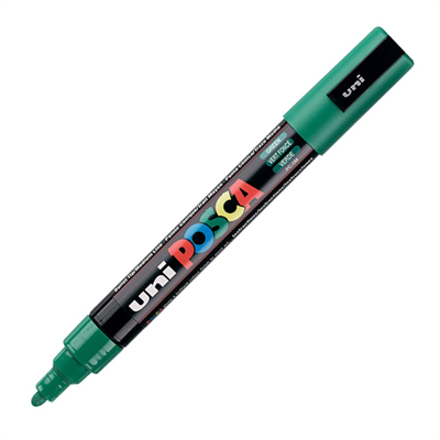 Uni Posca Marker Pc-5m Medium 1.8-2.5 Mm Green