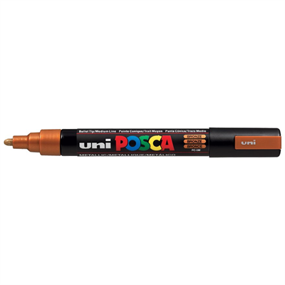 Uni Posca Marker Pc-5m Medium 1.8-2.5 Mm Bronze