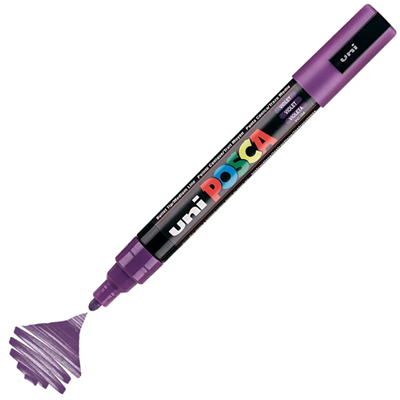Uni Posca Marker Pc-5m Medium 1.8-2.5 Mm Violet