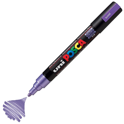 Uni Posca Marker PC-5M Medium 1.8-2.5mm Metallic Violet