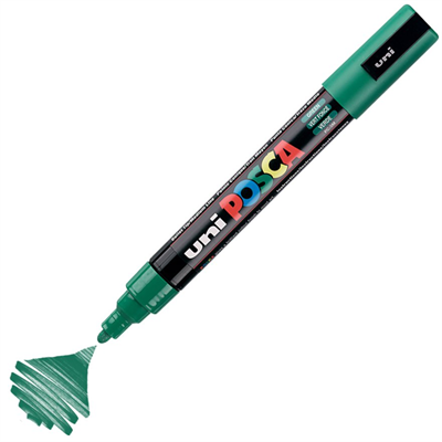 Uni Posca Marker Pc-5m Medium 1.8-2.5 Mm Green