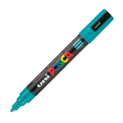 Uni Posca Marker Pc-5m Medium 1.8-2.5 Mm Emerald Green