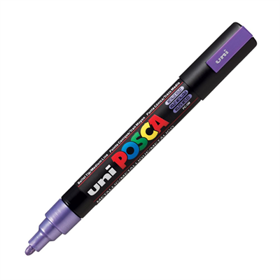 Uni Posca Marker PC-5M Medium 1.8-2.5mm Metallic Violet