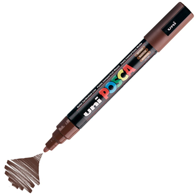 Uni Posca Marker Pc-5m Medium 1.8-2.5 Mm Brown