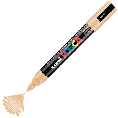 Uni Posca Marker Pc-5m Medium 1.8-2.5 Mm Light Orange