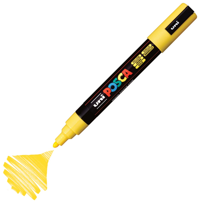 MarkasızUNİBALL PC-5M POSCA 1.8-2.5mm SU BAZLI POSTER MARKÖR YELLOWY0003027