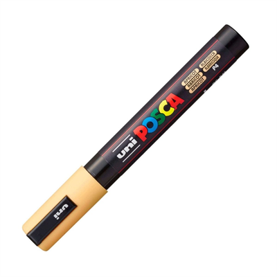 Uni Posca Su Bazlı Marker PC-5M 1.8-2.5mm P4 Apricot