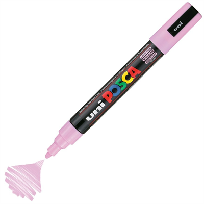 Uni Posca Marker Pc-5m Medium 1.8-2.5 Mm Light Pink