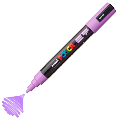 Uni Posca Su Bazlı Marker PC-5M 1.8-2.5mm P11 Lavender
