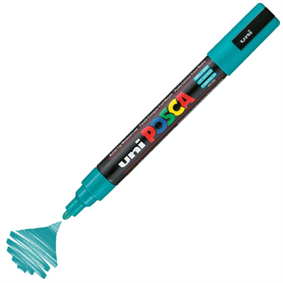 Uni Posca Marker Pc-5m Medium 1.8-2.5 Mm Emerald Green