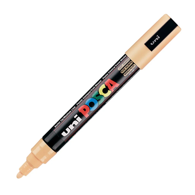 Uni Posca Marker Pc-5m Medium 1.8-2.5 Mm Light Orange