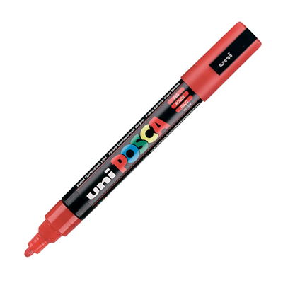 Uni Posca Marker Pc-5m Medium 1.8-2.5 mm Red