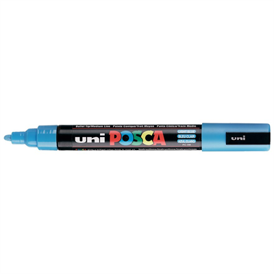Uni Posca Marker Pc-5m Medium 1.8-2.5 Mm Light Blue