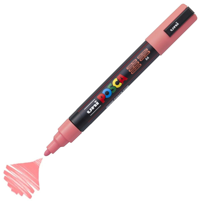 Uni Posca Marker Pc-5M Medium 1.8-2.5mm Coral Pink
