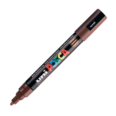 Uni Posca Marker Pc-5m Medium 1.8-2.5 Mm Brown