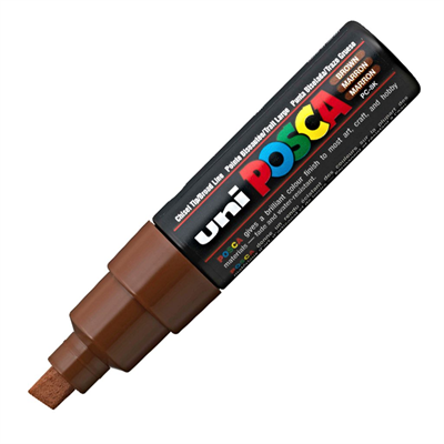 Uni Posca Marker Pc-8k Bold 8.0 mm Brown