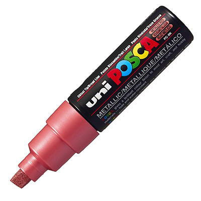 Uni Posca Marker Pc-8k Bold 8.0 mm Metallic Red