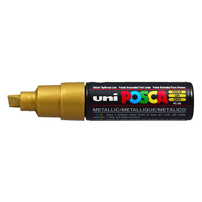 Uni Posca Marker Pc-8k Bold 8.0 mm Gold