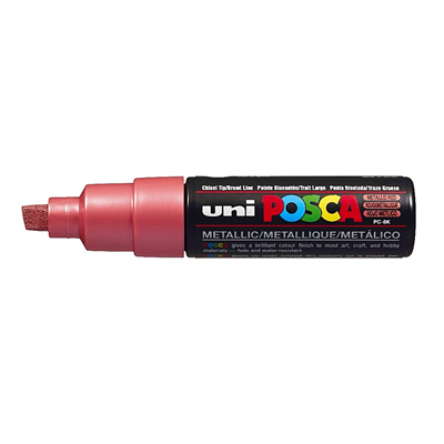 Uni Posca Marker Pc-8k Bold 8.0 mm Metallic Red
