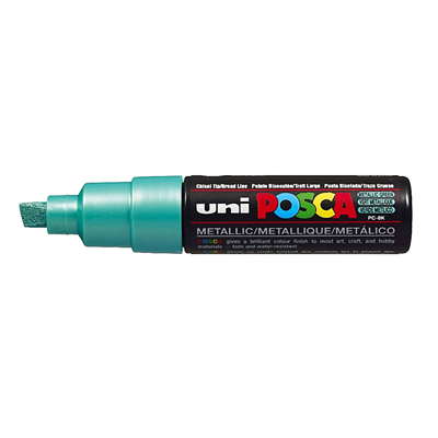 Uni Posca Marker Pc-8k Bold 8.0 mm Metallic Green