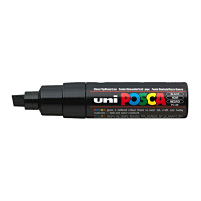 Uni Posca Marker Pc-8k Bold 8.0 mm Black