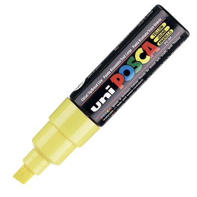 Uni Posca Marker Pc-8k Bold 8.0 mm Yellow