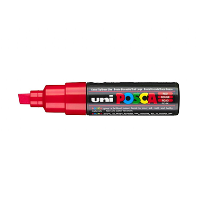 Uni Posca Marker Pc-8k Bold 8.0 mm Red