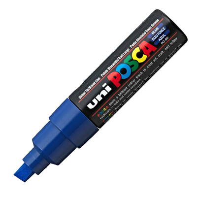 Uni Posca Marker Pc-8k Bold 8.0 mm Blue