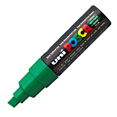 Uni Posca Marker Pc-8k Bold 8.0 mm Green