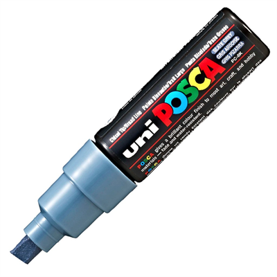 Uni Posca Marker Pc-8k Bold 8.0 mm Slate Grey