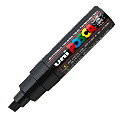 Uni Posca Marker Pc-8k Bold 8.0 mm Black
