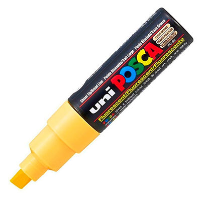 Uni Posca Marker Pc-8k Bold 8.0 mm Fluorescent Light Orange