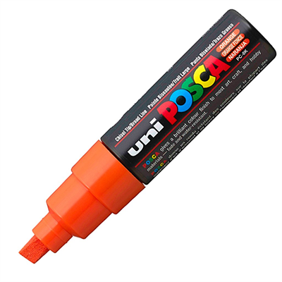 Uni Posca Marker Pc-8k Bold 8.0 mm Orange