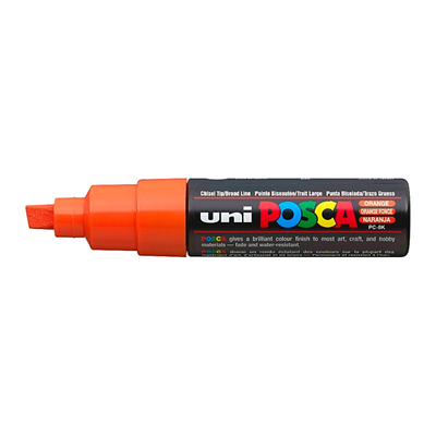 Uni Posca Marker Pc-8k Bold 8.0 mm Orange