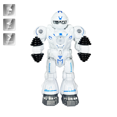 Vardem Işıklı ve Müzikli Hareketli Atletik Sporcu Pilli Robot