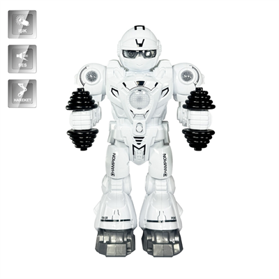 Vardem Işıklı ve Müzikli Hareketli Atletik Sporcu Pilli Robot